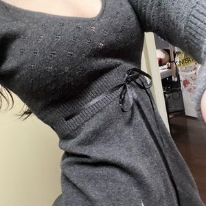 Ribbon tie coquette vibes top American eagle